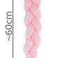 Synthetic hair braids - pink-2