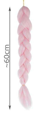 Synthetic hair braids - pink-2