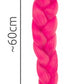 Synthetic hair braids - dark pink-3