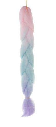 Synthetic hair ombre braids pink/ni/f W10341-1