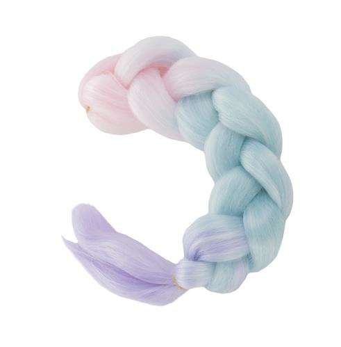 Synthetic hair ombre braids pink/ni/f W10341-2