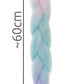 Synthetic hair ombre braids pink/ni/f W10341-4