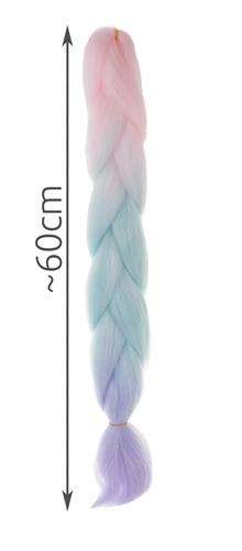 Synthetic hair ombre braids pink/ni/f W10341-4