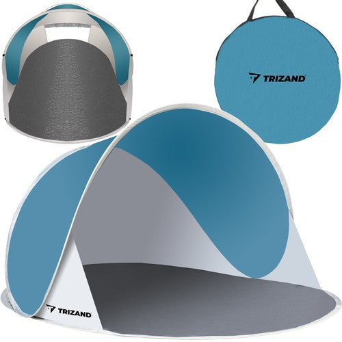 Beach tent 145x100x70cm - turquoise - gray  Trizand 5900779936300