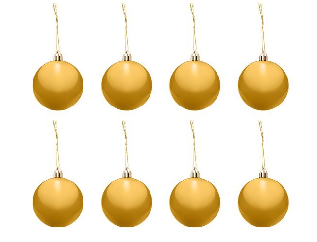 Christmas balls set of 100 pcs + golden star-9