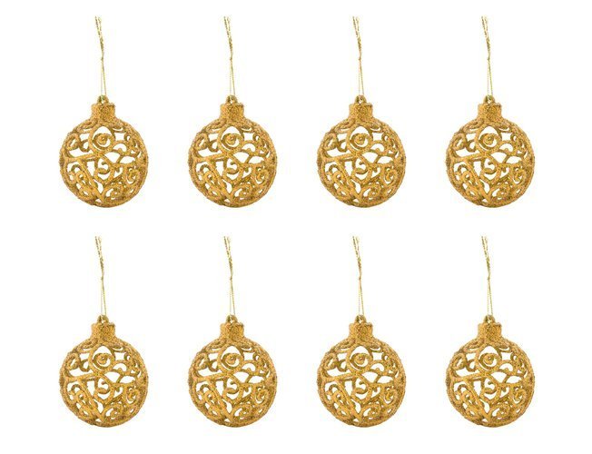 Christmas balls set of 100 pcs + golden star-10