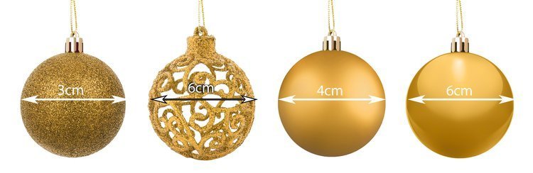 Christmas balls set of 100 pcs + golden star-6