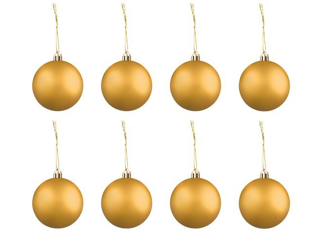 Christmas balls set of 100 pcs + golden star-7