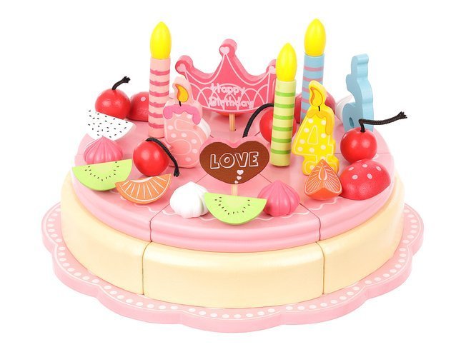 Wooden birthday cake-3