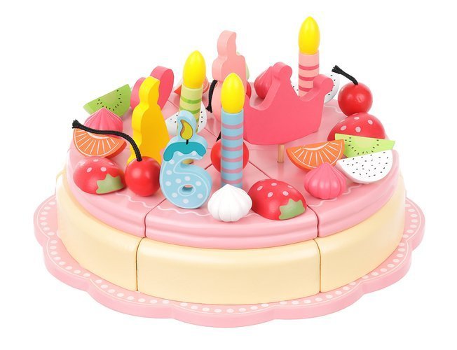 Wooden birthday cake-4