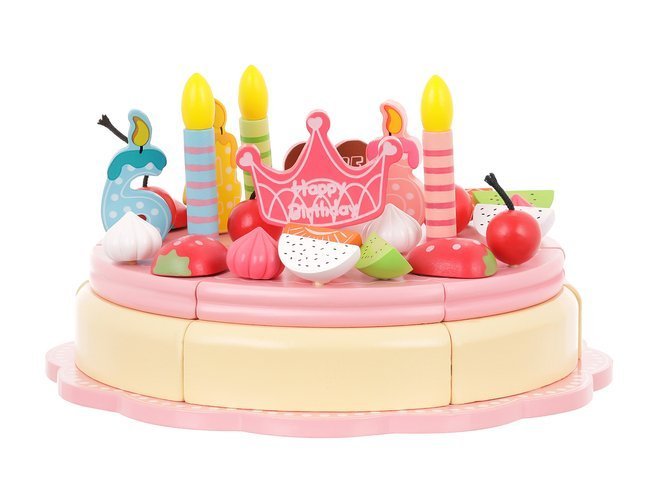 Wooden birthday cake-6