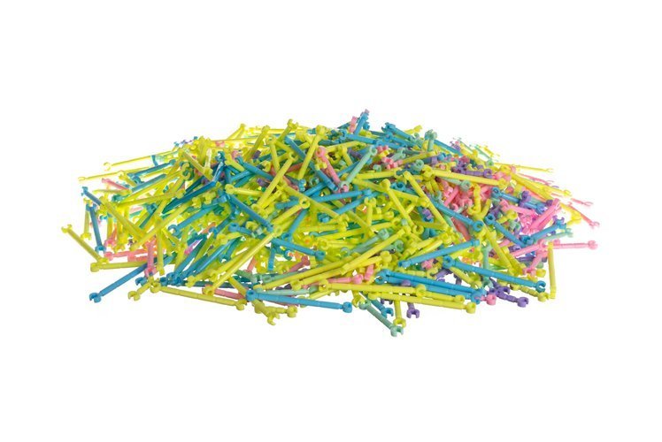 Bricks - straws - construction figures - 1000 pcs-1