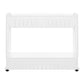 Mobile kitchen shelf on wheels, white-1