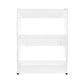 Mobile kitchen shelf on wheels, white-2