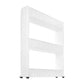 Mobile kitchen shelf on wheels, white-6