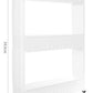 Mobile kitchen shelf on wheels, white-8