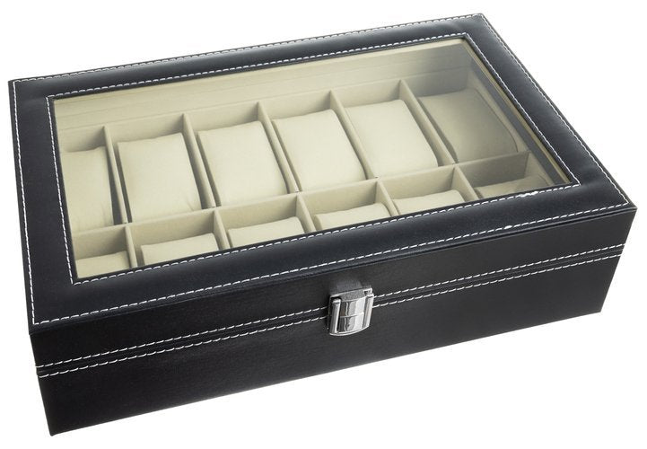 Watch organizer with 12 compartments-4