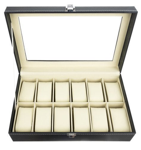 Watch organizer with 12 compartments-1