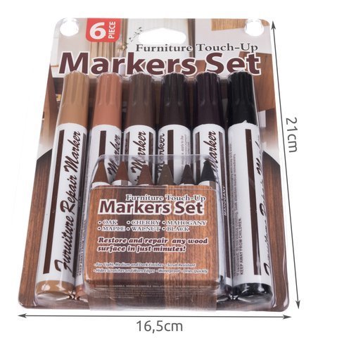 Set for repairing furniture / panels - markers 6 pcs.-7