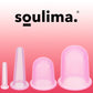 Chinese silicone cups with massager - set-9