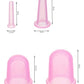 Chinese silicone cups with massager - set-8