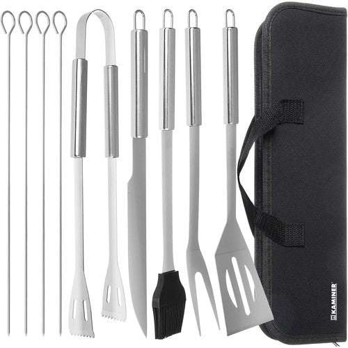 Barbecue utensils - set of 9 accessories + case Kaminer 5900779938434