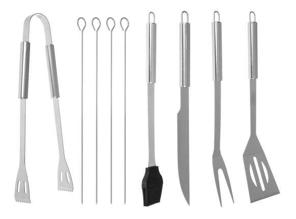 Barbecue utensils - set of 9 accessories + case-7