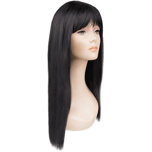 Black long wig for women P14833-1