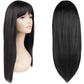 Black long wig for women P14833-9