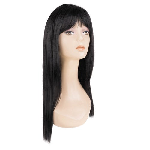 Black long wig for women P14833-4