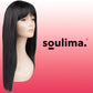 Black long wig for women P14833-8