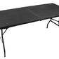 Folding garden table, black, 180 cm-3