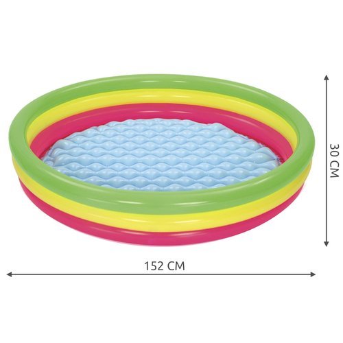 Inflatable rainbow pool 152cm Bestway 51103-4