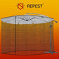 Garden umbrella mosquito net 3.5m - black-1