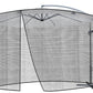 Garden umbrella mosquito net 3.5m - black-2