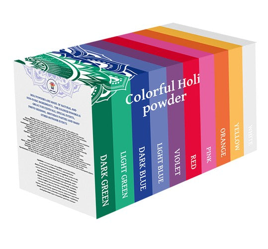 Colored Holi powder - set of 10x100g-3