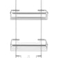 Wall-hung shower shelf - silver-1