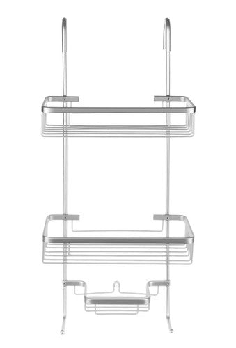 Wall-hung shower shelf - silver-1