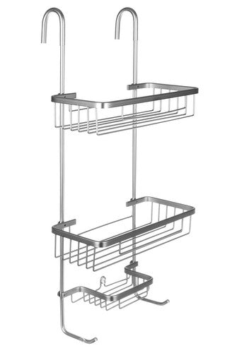 Wall-hung shower shelf - silver Malatec 5900779939141