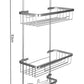 Wall-hung shower shelf - silver-5