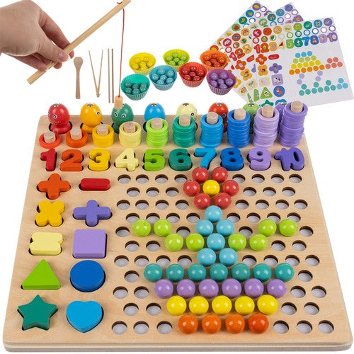 Wooden puzzle - beads DU17252 Kruzzel 5900779940017