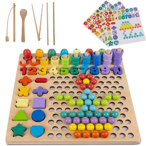 Wooden puzzle - beads DU17252-9