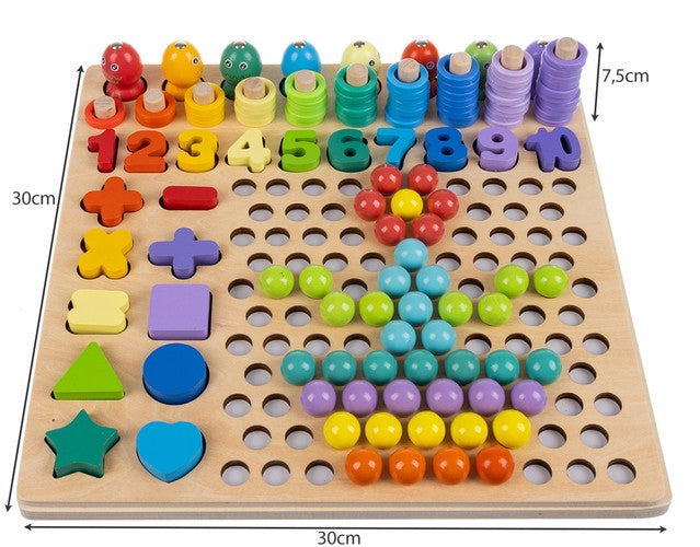 Wooden puzzle - beads DU17252-11