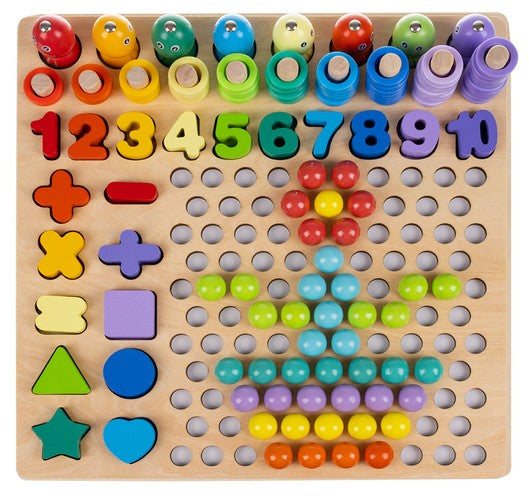 Wooden puzzle - beads DU17252-2