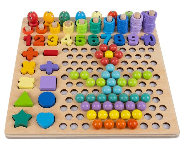 Wooden puzzle - beads DU17252-3