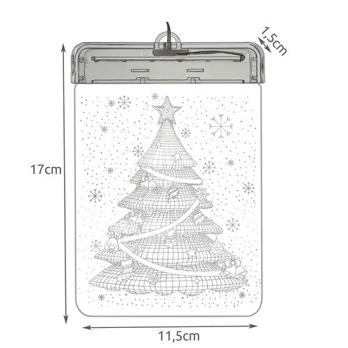 Stained glass LED 3D- Christmas tree-4