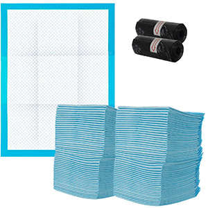 Hygienic absorbent pad - 100 pcs. + bags-4