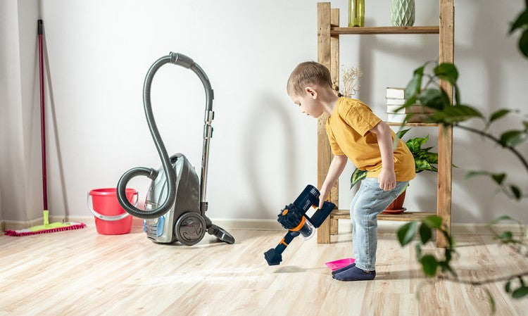 Children&#39;s vertical vacuum cleaner - blue-13