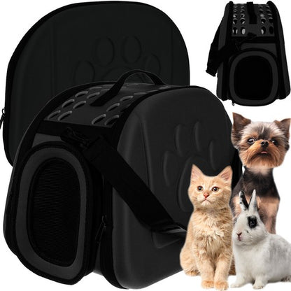 Carrier - bag for dog/cat - black Purlov 5900779940352