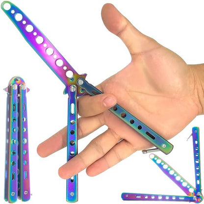 Butterfly knife for training - rainbow Trizand 5900779940666